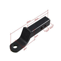 One-Piece Vehicle Accessory Square Coupling Tube Hitch Adapter Angled Hitch Adapter Heavy Duty Steel
