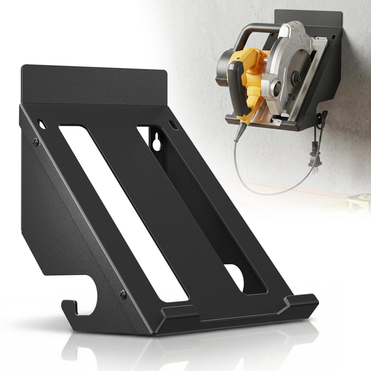 Wall-Mounted Circular Saw Storage Rack, Heavy-Duty Hook for Garage, Workshop, Construction Site, and Home