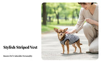 Leash Attachable Leashable Pet Vest Top Comfortable Dog Vest Top Easy to Wear for Small Dogs, Young Dogs, Outdoor Walks, Indoor, Hikes