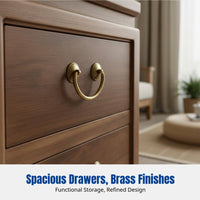 Chinese Luohan Bed, Solid Wood Sofa, Sliding Daybed, Meditative Design, Walnut, Living Room, Storage Drawers, Modern Design