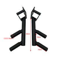 Compatible Parallel Bar Attachment Sturdy Parallel Bar Handles Non-Slip Power Rack Accessory Universal for Strength Training