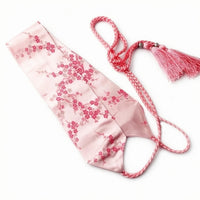 Floral Embroidery Hanfu Waist Belt Silk-Like Embroidered Waist Sash Braided Ties Embroidered Sash