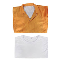 Prisoner Cosplay Outfit Distressed Look Inmate Uniform Costume Zipper Closure Orange Prison Jumpsuit for Men