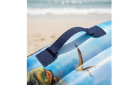 Easy Inflation Children's Swimming Kickboard Foldable Inflatable Bodyboard High Buoyancy Swimming Buoyant Device with Handles Long-Lasting for Beginners