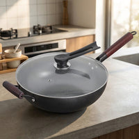 Frying Pan and Stainless Steel Cookware Cover, Universal Tempered Glass Frying Pan Lid and Saucepan Lid, Economy Pot Lid, Heat Resistant Glass