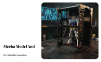 Mecha Hangar Display Base Customizable Design Hangar Bay Display Stage Model Garage Scene DIY Combination Action Figure Garage