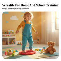 Anti-Slip Surface Balance Board Interactive Fun Egg Shaped Rocker Board Long-Lasting Construction Active Play Equipment for Toddlers, Preschoolers, Kindergarten, Home, Playroom