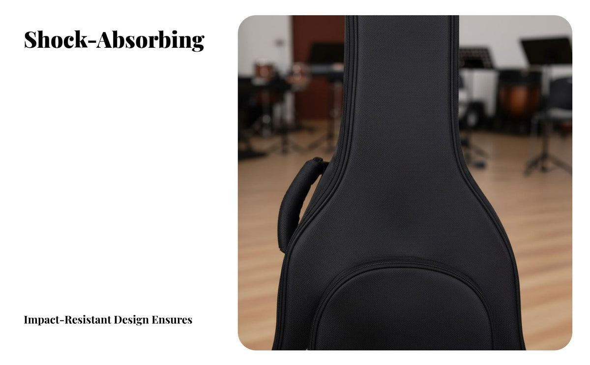 41 Inch Guitar Case Adjustable Straps Padded Guitar Backpack Musical Instrument Accessory Long-Lasting Comfortable Carry Handles
