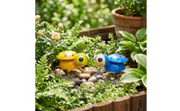 2 Pieces Ladybug Garden Decor Cute Metal Ladybug Whimsical Yard Art for Gardeners, Flower Beds, Patio
