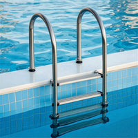 Ladder with Handrail Anti-Slip Stainless Steel Pool Ladder Resistant