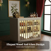 Tobacco and Distilled Drinks Display Cabinet Multi-Use Supermarket Checkout Counter Easy Assembly Wooden Convenience Store Shelf for Shopkeepers