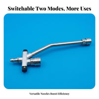 Easy Switching Stainless Steel Spray Adapter Rust and Pressure Washer Quick Connect Splitter Leak Proof