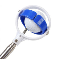Telescopic Golf Ball Retriever Stainless Steel Shaft, Golf Ball Collector for Water Hazards, Portable Golf Ball Picker with Non-Slip Grip