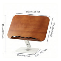 Desktop Book Stand Stable Book Stand with Adjustable Height Ergonomic Holder with Page Clips for Students, Readers, Desk, Office, Study Room
