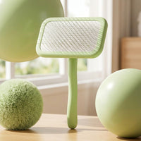 Cat Brush and Pet Hair Remover for Grooming, Professional Deshedding Tool and Dog Brush, Non-Slip Dog Comb for Long-Haired Cats, Gentle on Skin