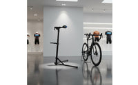 Adjustable Bike Repair Stand Aluminum Alloy Cycle Repair Stand Stable Base 360 Degree Rotating Clamp for Cyclists, Indoor