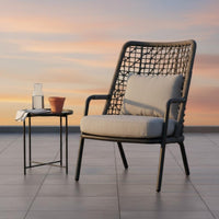 3 Pieces Rattan Table and Chairs Set Nordic Aesthetic Small Tea Table Set Wicker Patio Chairs Woven Design Handwoven for Garden