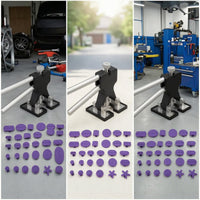Adjustable Ding Puller with Repair Pads Manual Car Ding Puller Kit Metal Professional for Workshop