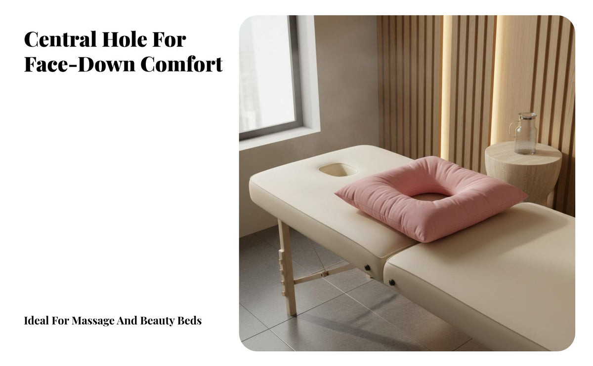 Beauty Bed Face Cradle Ergonomic Design Massage Table Face Cradle Breathable Spa Bed Headrest for Estheticians, Medical Practice