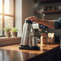 Design 55mm Burr Coffee Grinder Detachable Parts Conical Burr Grinder Anti-Static Kitchen Appliance Low Retention for Baristas, Home, Cafe, Office