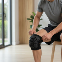 Padded Knee Pads with Foam Padding Encircling Knee Pads with Safeguarding Cap Comfortable Long-Lasting for Climbing