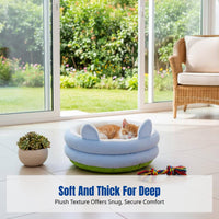Hooded Pet Bed Throughout the Year Use Hooded Burrow Bed Semi-Enclosed Design Pet Bed for Small Dogs, Young Felines, Indoors, Living Room