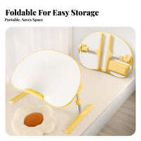 Multi-Functional ergonomic contourdShaped Folding Table Multifunctional Foldable Lap Desk Portable Bed Tray Lightweight for Students, Toddlers, Bedroom, Playroom, Floor, Home awayice