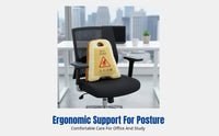 Creative Cartoon Warning Sign Pillow, Office Student Waist Cushion, Cute Spine Support, Soft Polyester, Random Design