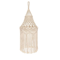 Macrame Lampshade Fringe Lamp Shade Boho for Reading Corner, Cafe
