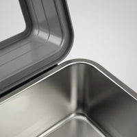 Cat Toilet Stainless Steel Tray with High Sides, Open Pan for Indoor Felines and Multi-Cat Household Use
