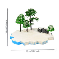 Miniature Scene Material Kit Assorted Diorama Tree Set Mixed Miniature Tree Set for Tabletop Displays