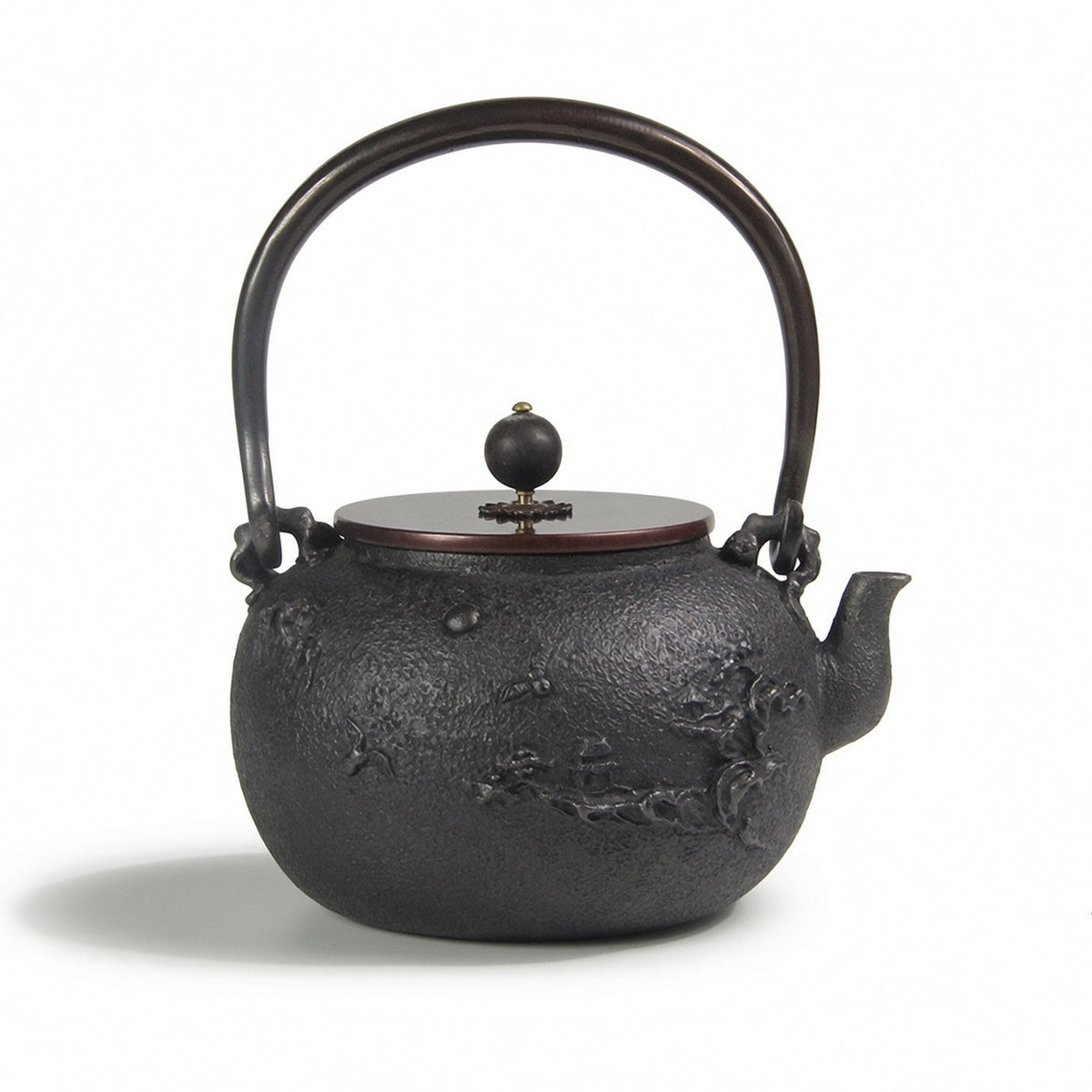 Cast Iron Teapot Traditional Tea Kettle with Infuser Heat-Retaining Tea Kettle with Removable Infuser