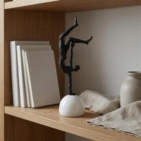 Inverted Gymnast Statue Abstract Gymnast Figurine Glossy House Decoration
