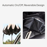 Large Automatic Reverse Umbrella, Windproof, UV Protection