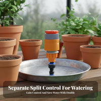 Easy Install PE Tube Connector Long-Lasting Construction Quick Connect Hose Adapter Rust Resistant for Greenhouse, Patio