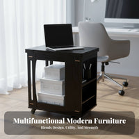 Three-Tier Foldable Trolley Space-Saving Mobile Furniture With Casters Adaptable for Students, Educators, Living Room