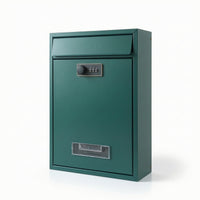 Outdoor Wall-Mounted Mailbox with Combination Lock Secure Wall-Mounted Mailbox Security Letterbox Easy Installation for Homeowners, Porch, Entryway, Gate