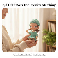 BJD Doll Clothes Cute Doll Outfit Dress Hat Handcrafted Appearance Toy Accessory for Hobbyists