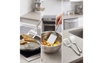 2 Pieces Barbecue Spatula Stainless Steel Grilling Turner Spatula with Slotted Blade Dishwasher Safe Utensil Easy to Clean