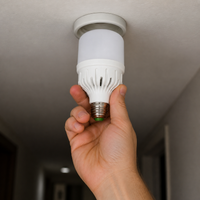LED Motion Sensor Light Bulb for Hallway Stairs Bathroom Energy Saving