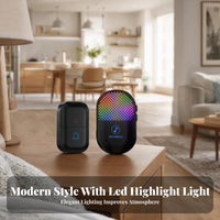 Memory Function Wireless Entry Chime System Easy Installation Door Bell Set Speaker Grille Home Hardware Classic Style