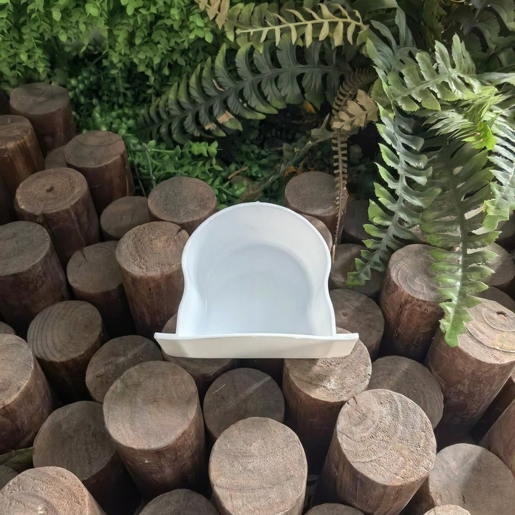 Bird Feeder and Water Cup with built-in D-Shaped Food Dispenser and Holder for Small Birds, Ideal for Cage Feeding Use
