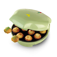 12-Hole Takoyaki Maker Electric Pancake Pan with Dual-Sided Heating, Ceramic Plate, 1200W, EU Plug