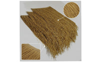 Realistic Straw Thatch Panel Dense Synthetic Thatch Roofing Flexible Roofing Panel Resistant for Decorators, Builders, Eaves, Outdoor, Guesthouses, Scenic Areas