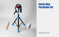 Drum Pad, Mini Practice Pad Combo, Leg Strap, Drumsticks, Portable Drum Kit