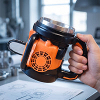 Woodcutter Mug Novelty Molded Mug with Handle Industrial-Style Mechanical Themed Cup for Men, Collectors, Workshop, Desk, Office