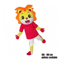Lion Character Costume Cushioned Material Full Body Lion Outfit Eye Catching Event Attire for Parties
