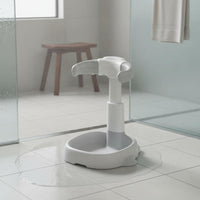 Infant Standing Shower Stand Anti-Slip Base Infant Shower Stand Stable Structure Child Bathing Support Frame for Young Children, Infants