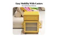 Robot Figure End Table Multi-Functional Storage Cabinet Decorative Piece Sturdy Construction for children, Living Room, Entryway