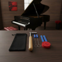 Piano Tuning Tool Kit with Storage Pouch Professional Piano Tuning Kit Portable for Music Studio